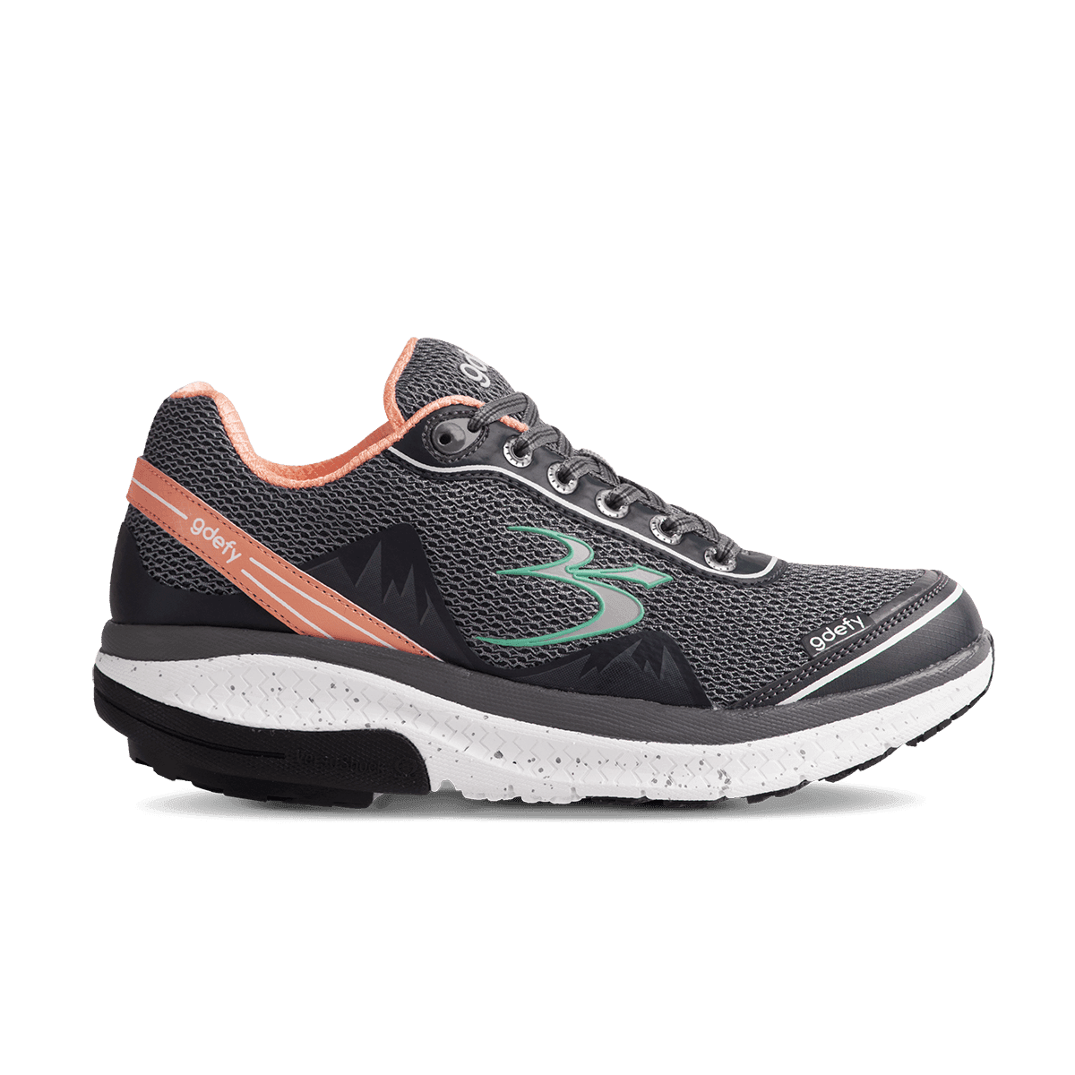 Gdefy Grey Mighty Walk Black Grey Walking Comfort Sneaker size 8 Amazon.com | g-defy Mighty Walk Men main image 2