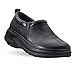 Gravity Defyer Men's G-Defy Lars Clogs 11 M US - Shock Absorbing Leather Slip-On Supportive Clogs for Standing Black