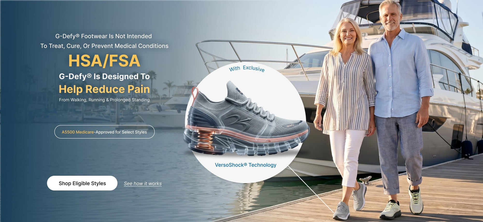 G-Defy HSA/FSA eligible footwear