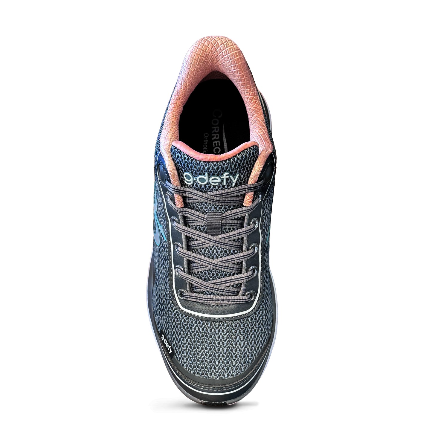 MightyWalk Gray Salmon Slip On