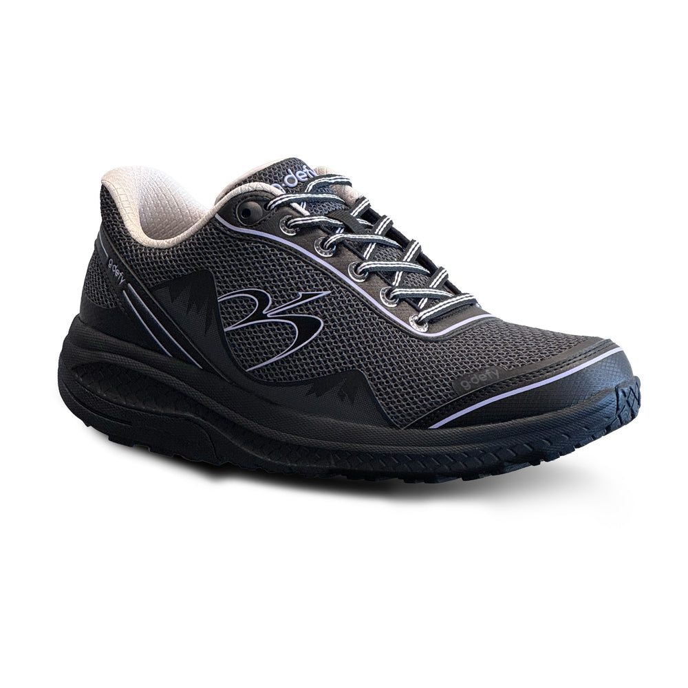 MightyWalk Black Purple Slip On