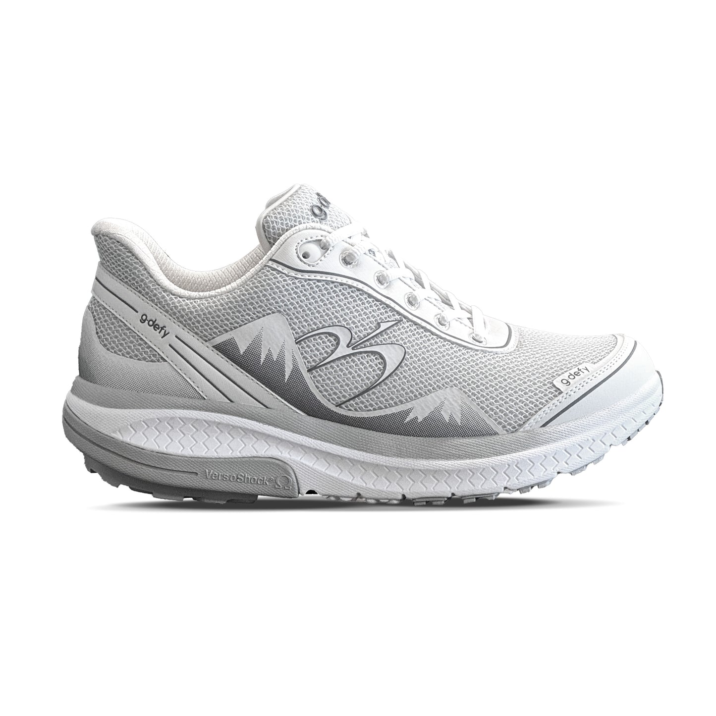 MightyWalk White Silver Slip On