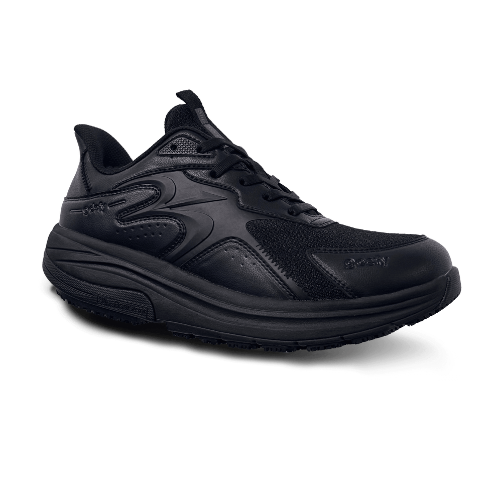 Men Energiya Black Slip Resistant Slip On