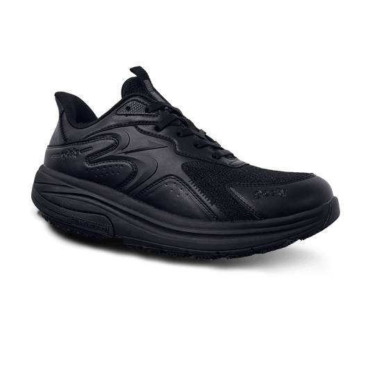 Women's Energiya Black Slip Resistant Slip On