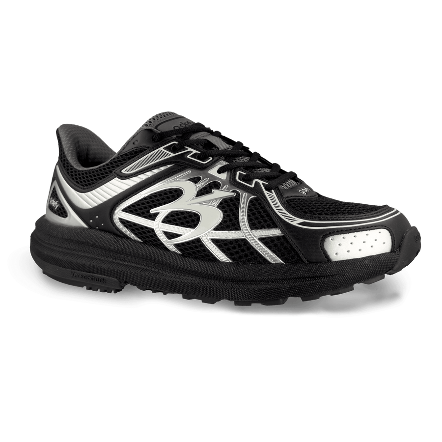 Men Black & Silver SuperWalk 2.0 Slip-In Zero Hands