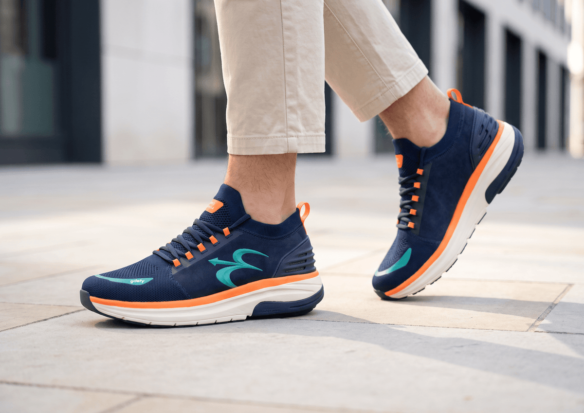 Men Mateem Men Navy/Orange lifestyle
