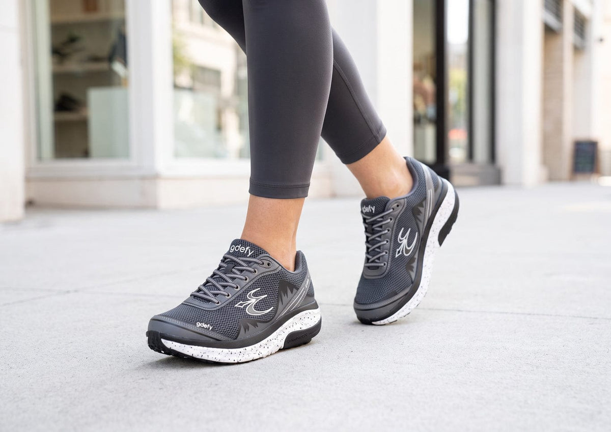 Women MightyWalk Gray Silver Slip On Gray/Silver lifestyle