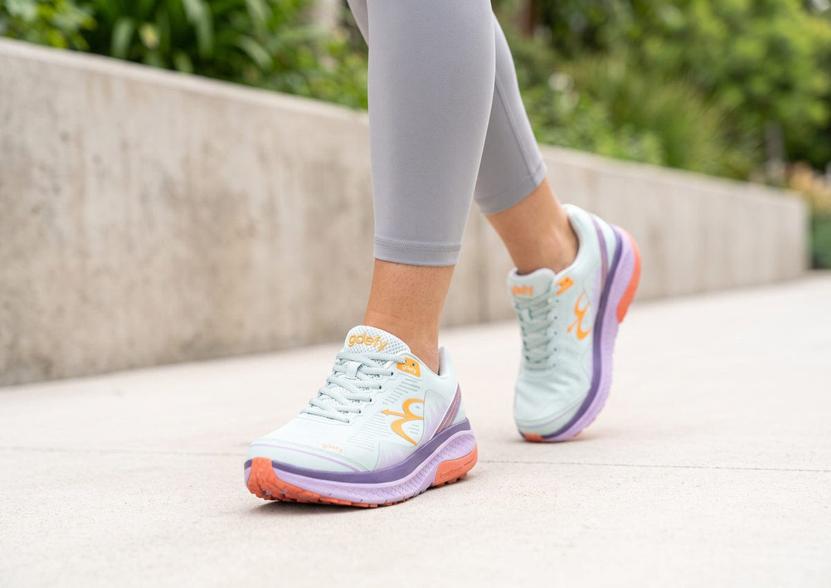 Women Mighty Walk Mint/Purple lifestyle