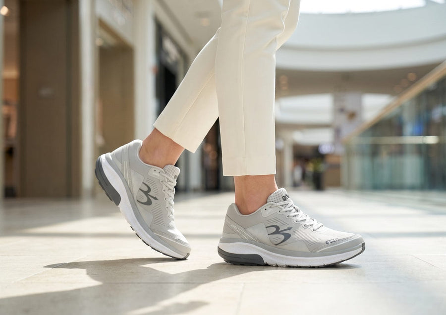 Women MightyWalk Light Gray Slip On Light Gray lifestyle