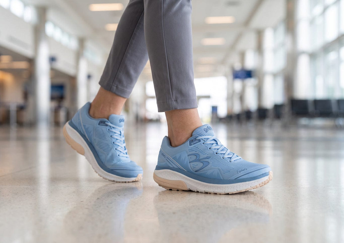 Women Mighty Walk Blue/Beige lifestyle