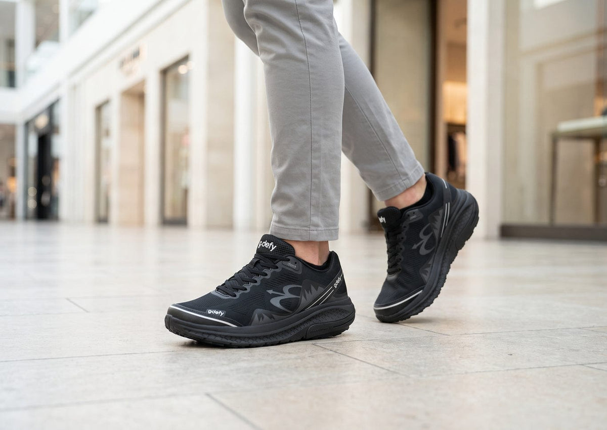 Men MightyWalk Black Slip On Black lifestyle