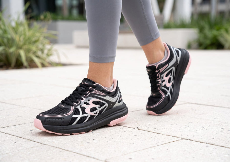 Women Black & Pink SuperWalk 2.0 Slip-In Zero Hands Black/Pink lifestyle