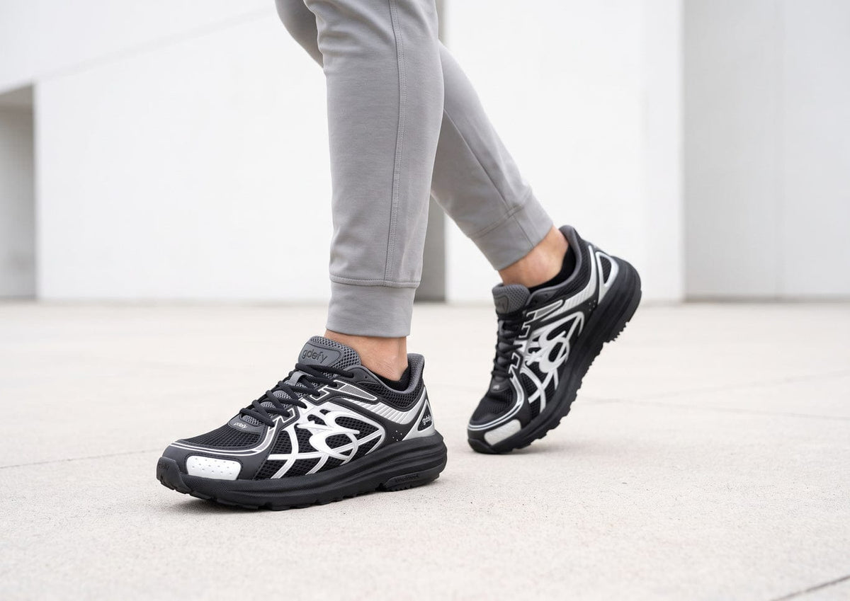 Men Black & Silver SuperWalk 2.0 Slip-In Zero Hands Black/Silver lifestyle