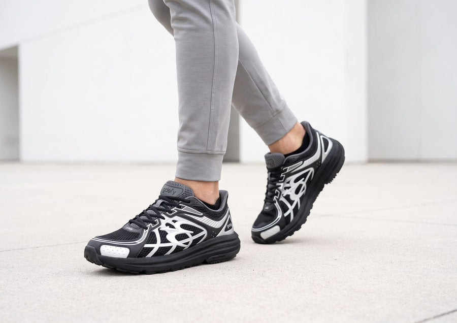 Men Black & Silver SuperWalk 2.0 Slip-In Zero Hands Black/Silver lifestyle