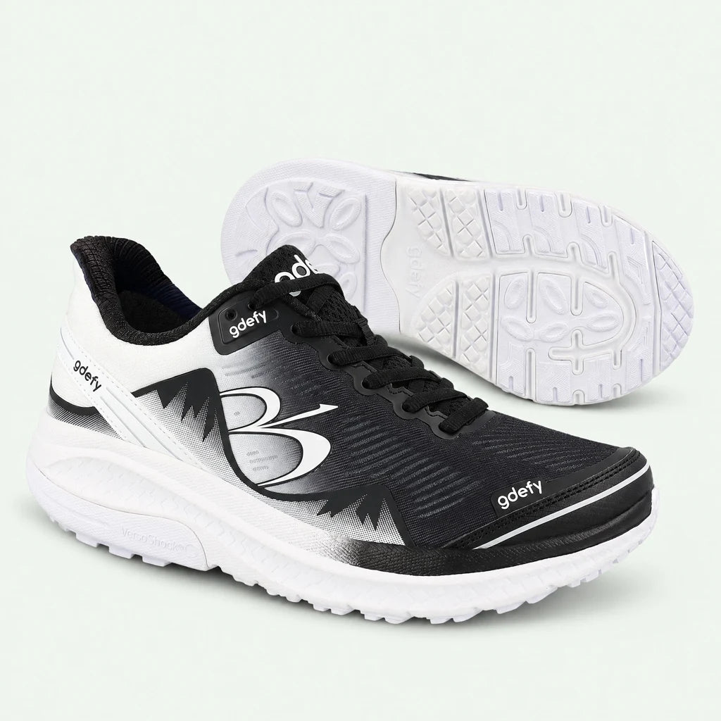 GDEFY MightyWalk Ombre Slip-On pair with outsole view