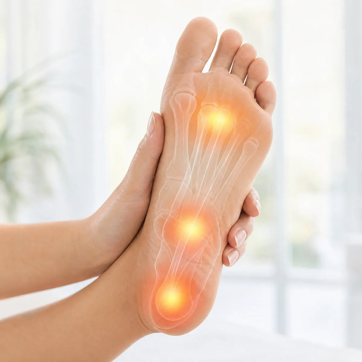 Illustration of a foot stepping down during everyday movement
