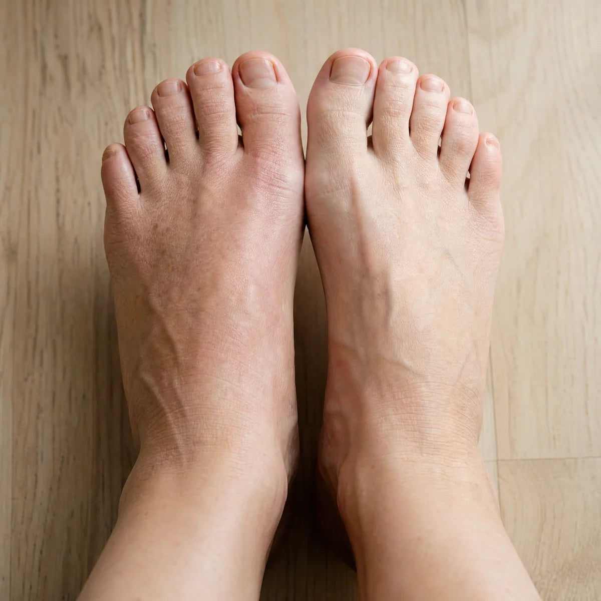 Bare feet on a light floor, representing the importance of individual fit